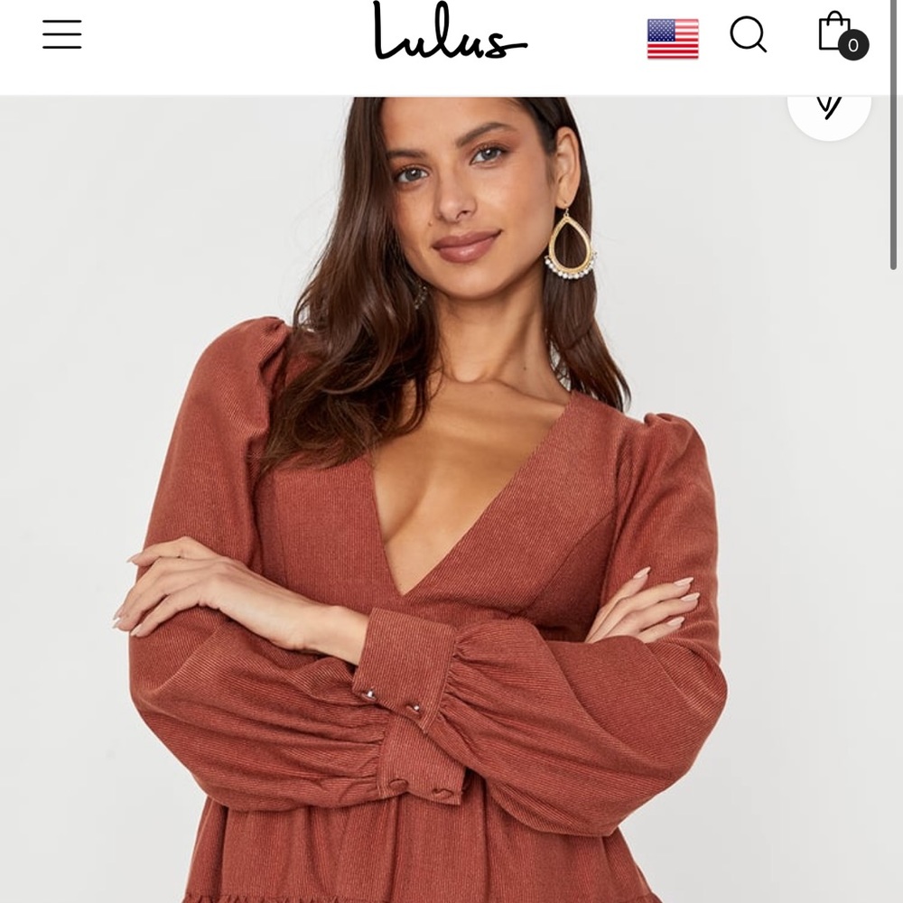 All About Autumn Rust Orange Corduro
Dress With Pockets